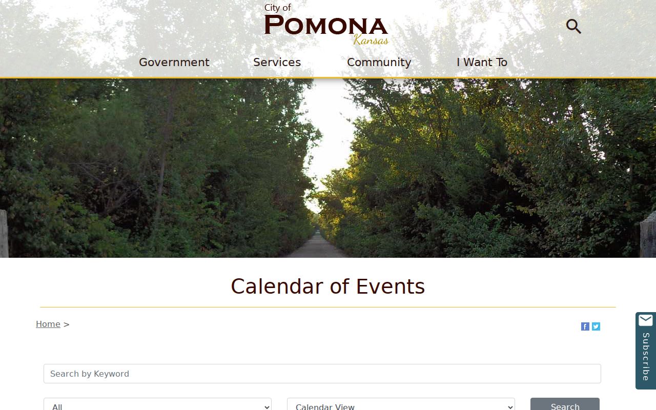 Pomona official Municipal Court calendar